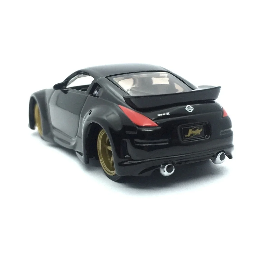 Jada Dub City 2003 03 Nissan 350Z Car Black Die Cast 1/64 Scale Gold Wheels